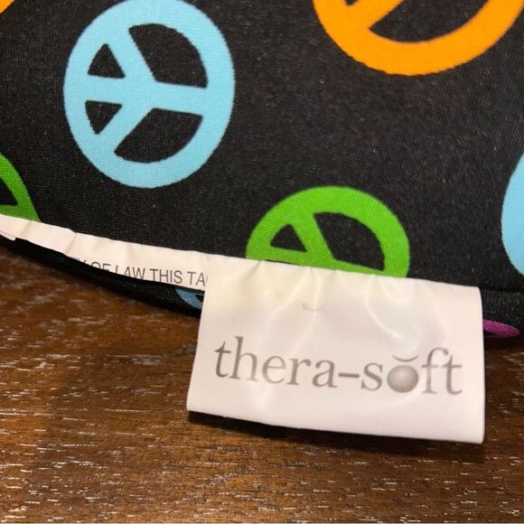 Therasoft Peace Symbol Print Travel Neck Pillow - Picture 2 of 3